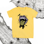 Vampire Drippy Mouth - Short Sleeve Child Shirt Little Mama Shirt Shop