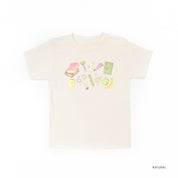 Watercolor School Supplies - Short Sleeve Child Shirt Little Mama Shirt Shop