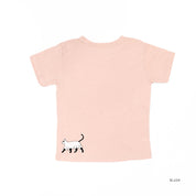 You're Freakin' Meowt! (with lower back detail) - Short Sleeve Child Shirt Little Mama Shirt Shop