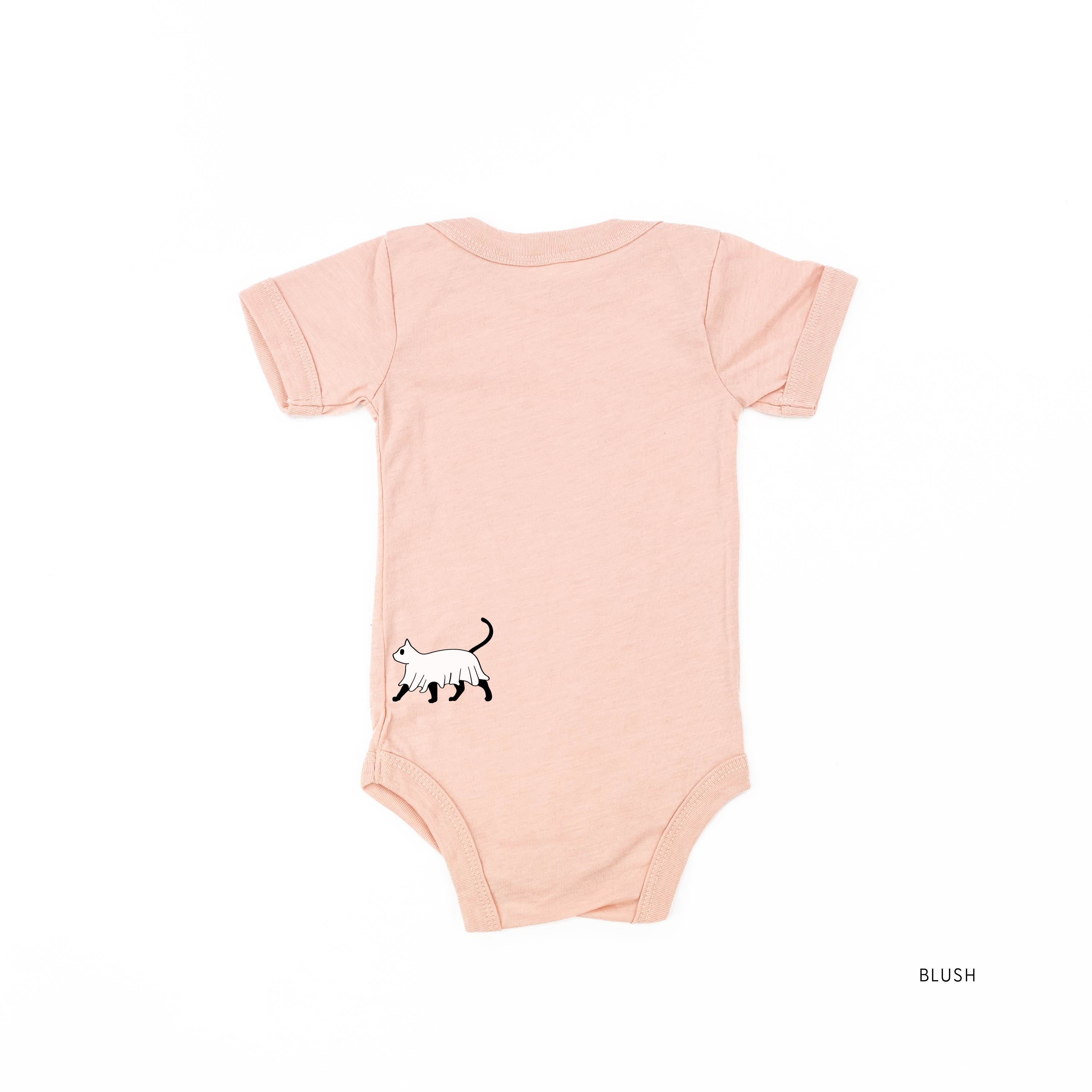 You're Freakin' Meowt! (with lower back detail) - Short Sleeve Child Shirt Little Mama Shirt Shop