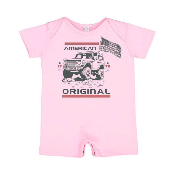 Bronco - American Original - Short Sleeve / Shorts - One Piece Baby Romper