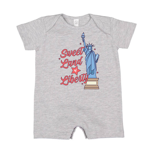 Sweet Land of Liberty - Short Sleeve / Shorts - One Piece Baby Romper