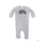 Brother of a Fighter - Varsity - Baby Sleeper Little Mama Shirt Shop