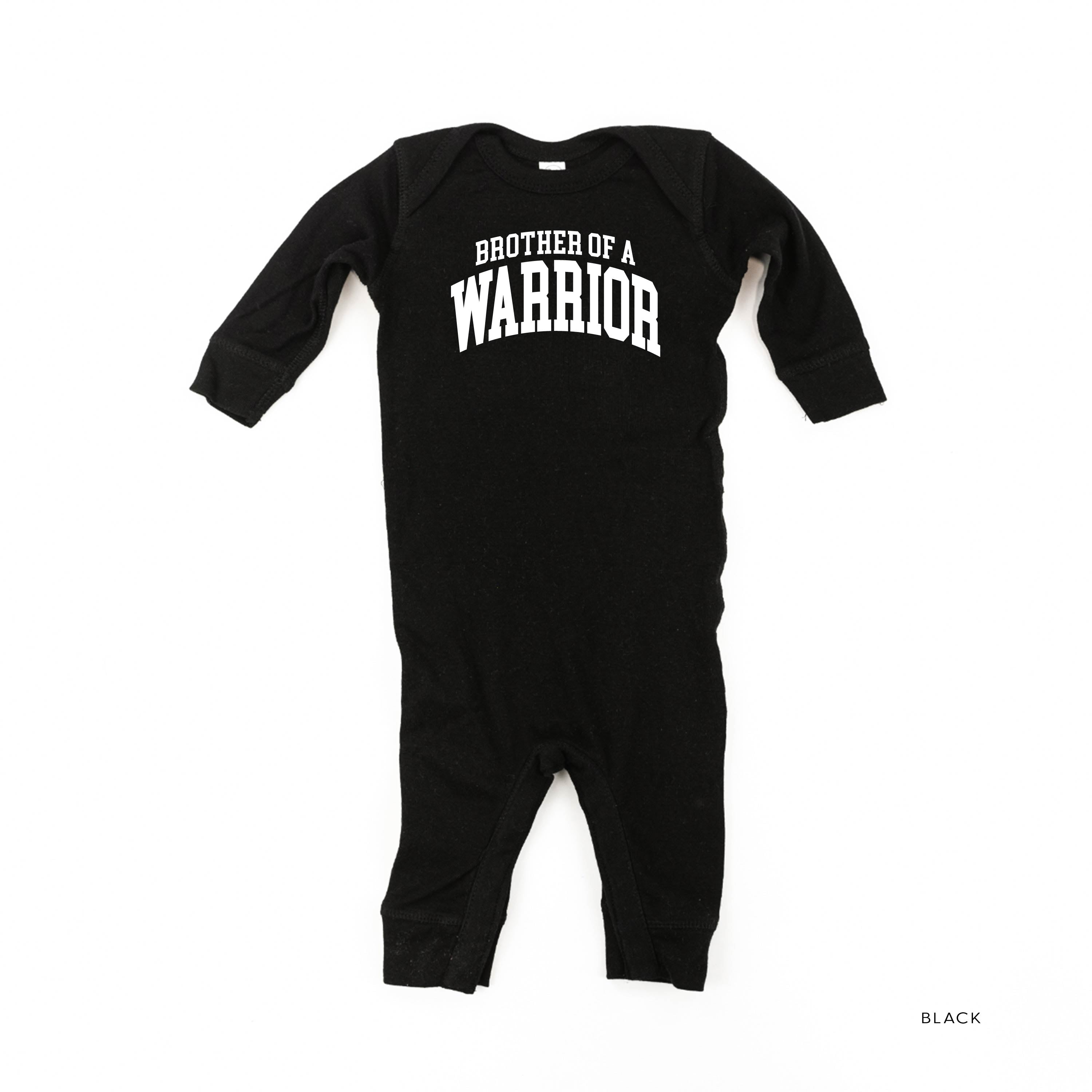 Brother of a Warrior - Varsity - Baby Sleeper Little Mama Shirt Shop