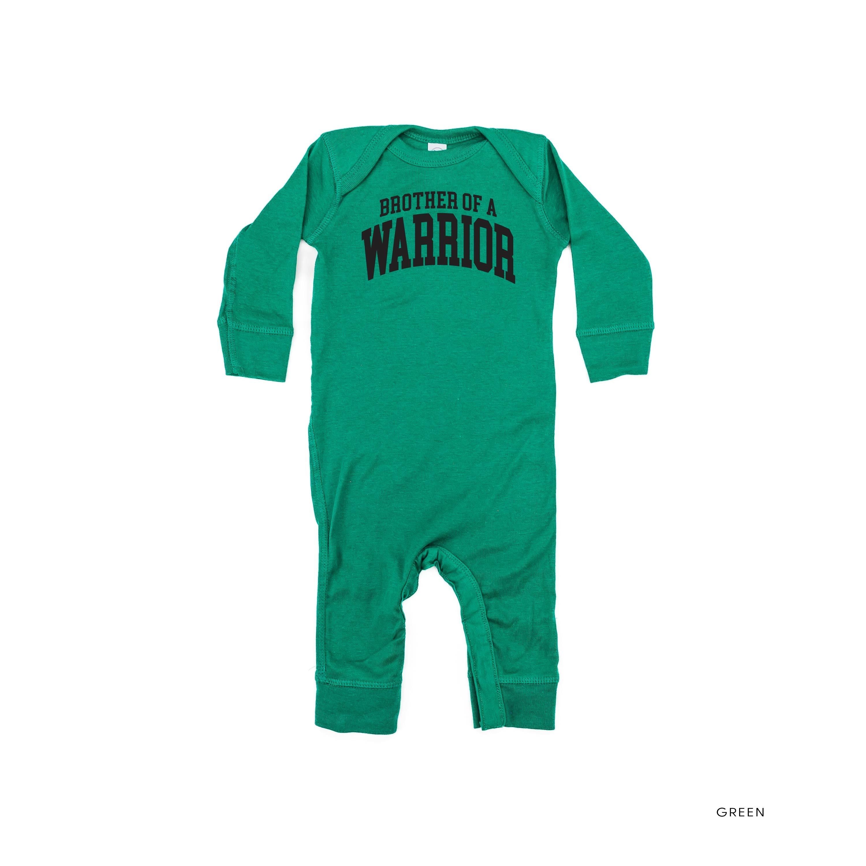 Brother of a Warrior - Varsity - Baby Sleeper Little Mama Shirt Shop