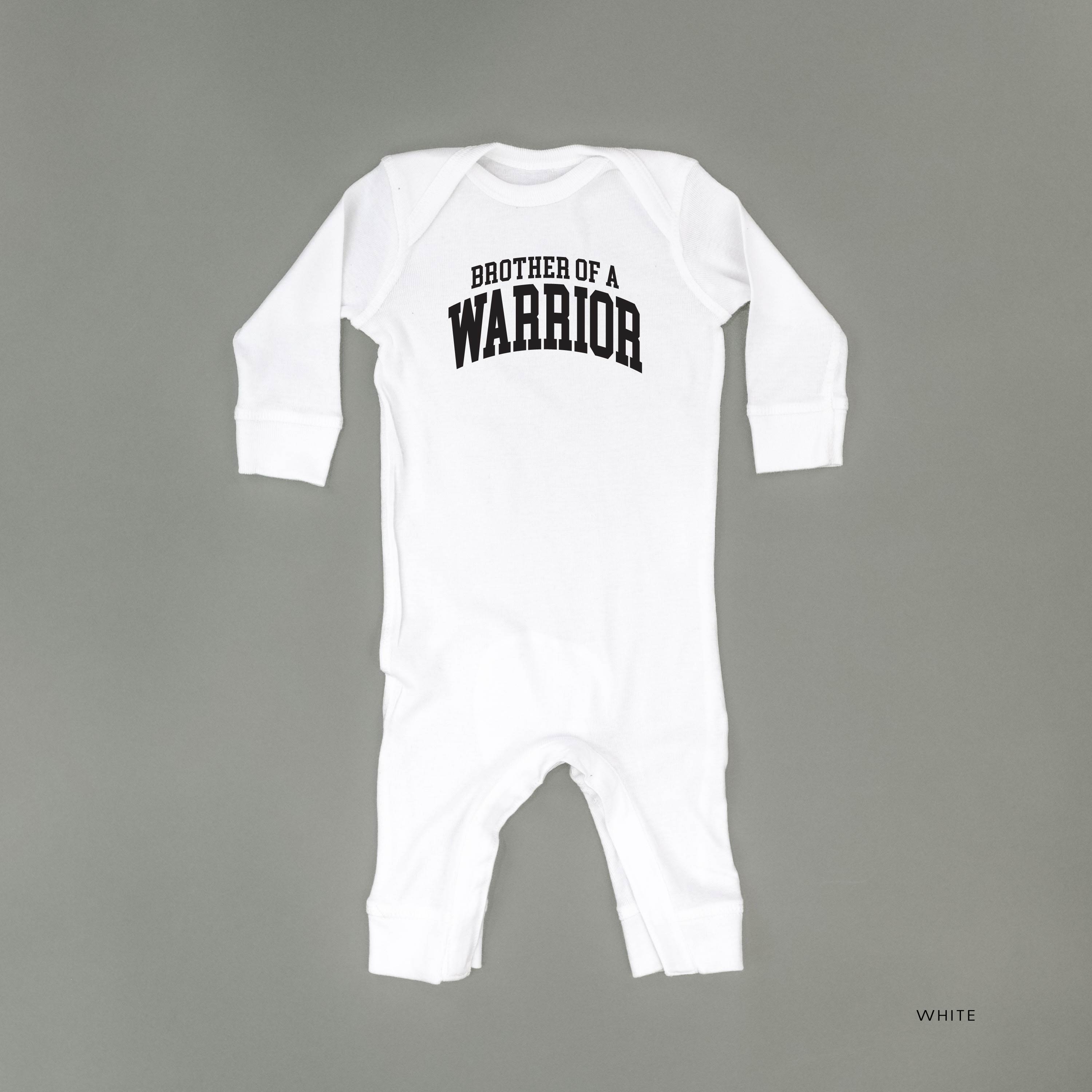 Brother of a Warrior - Varsity - Baby Sleeper Little Mama Shirt Shop