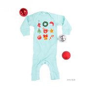 Classic Watercolor Christmas - Baby Sleeper Little Mama Shirt Shop