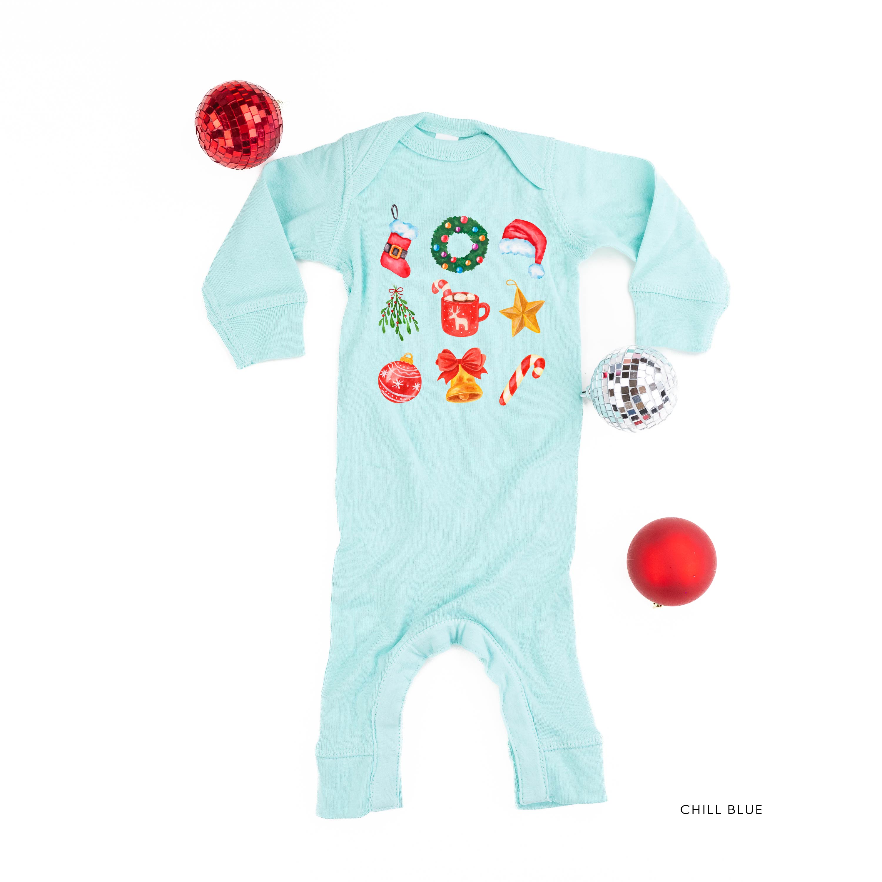 Classic Watercolor Christmas - Baby Sleeper Little Mama Shirt Shop