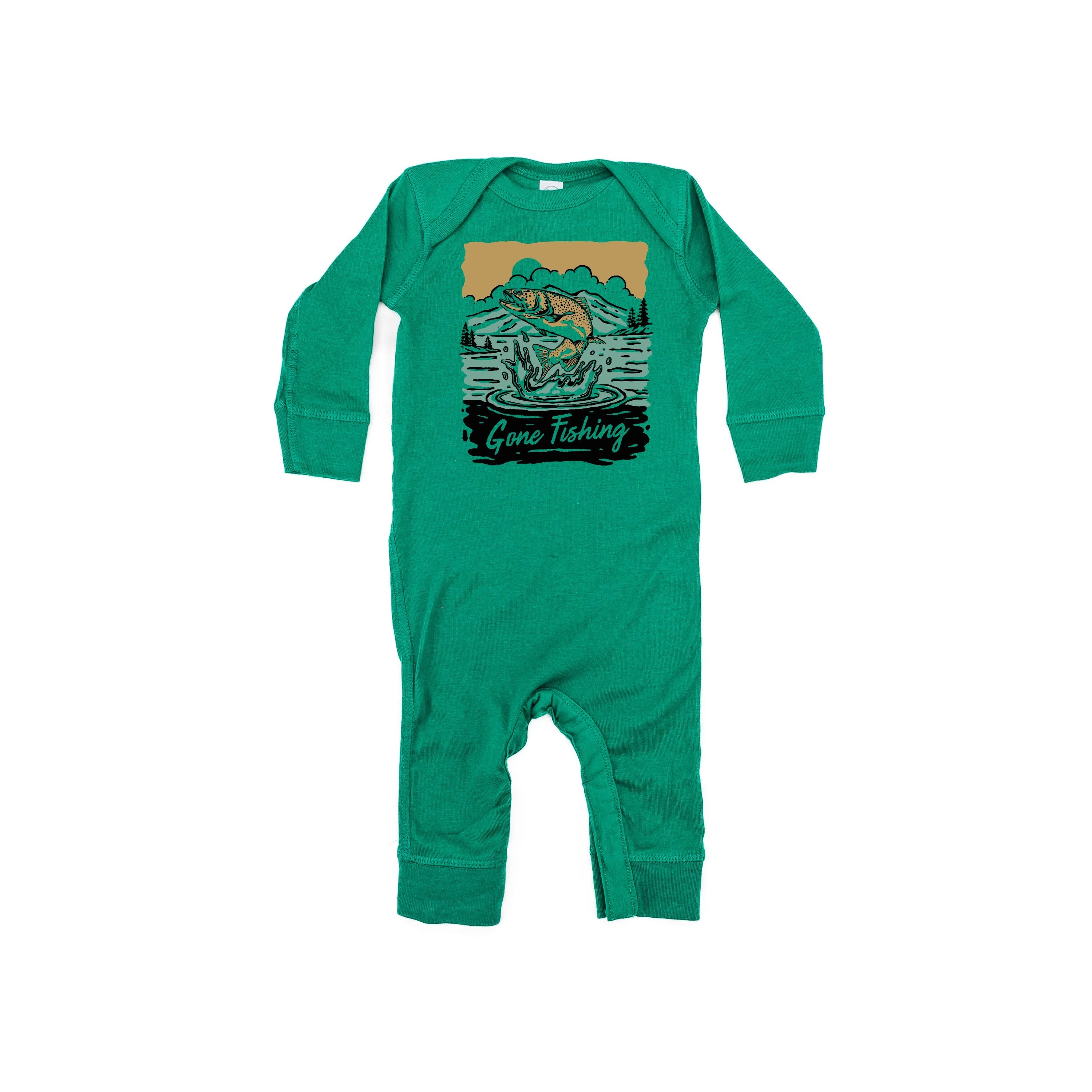 Gone Fishing - Baby Sleeper Little Mama Shirt Shop
