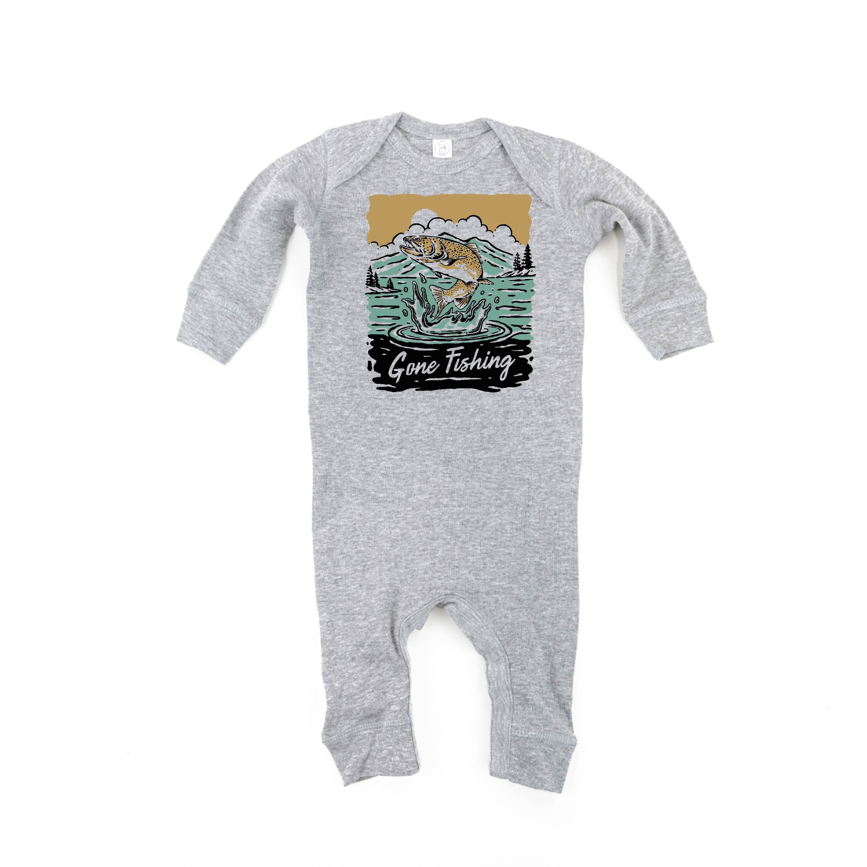 Gone Fishing - Baby Sleeper Little Mama Shirt Shop