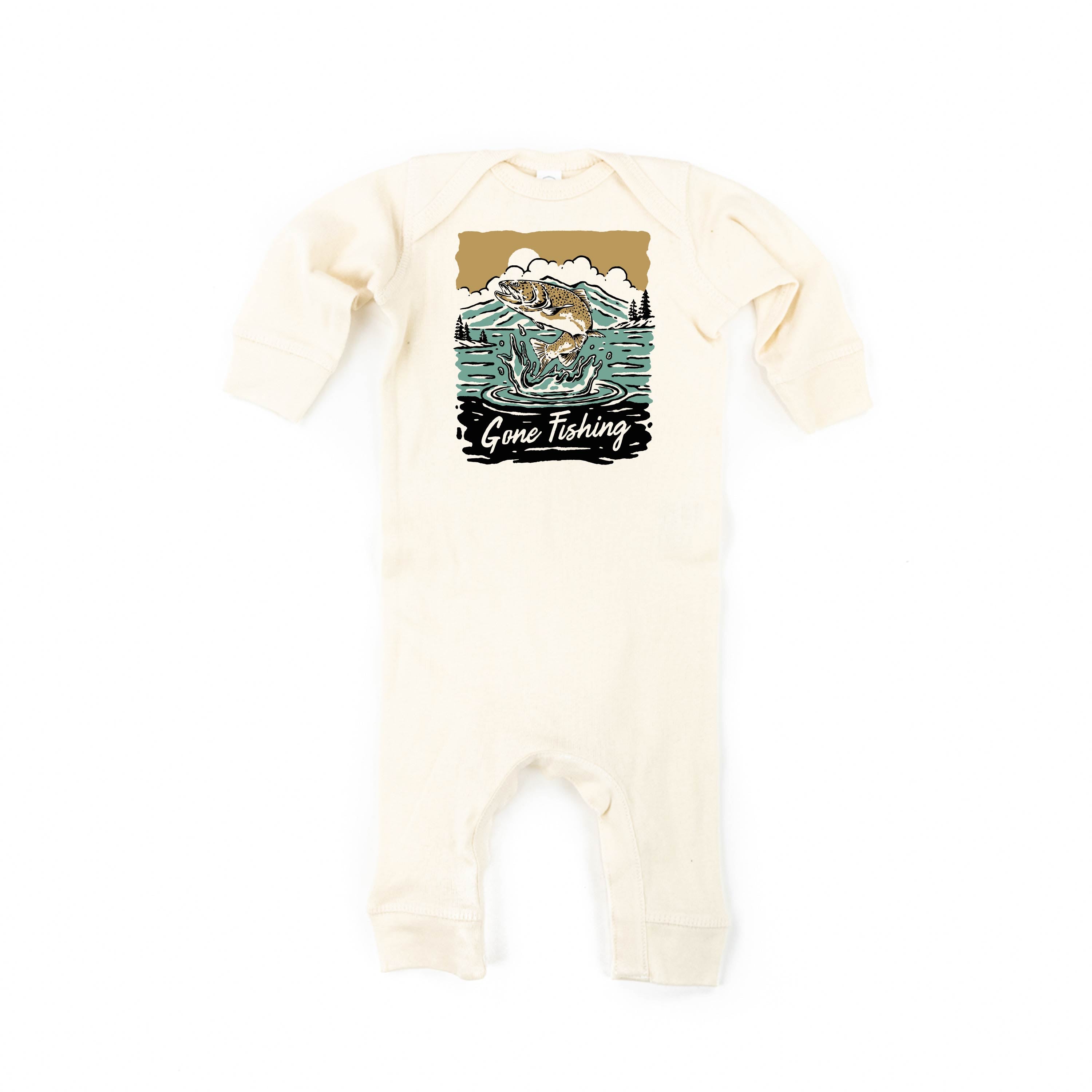Gone Fishing - Baby Sleeper Little Mama Shirt Shop