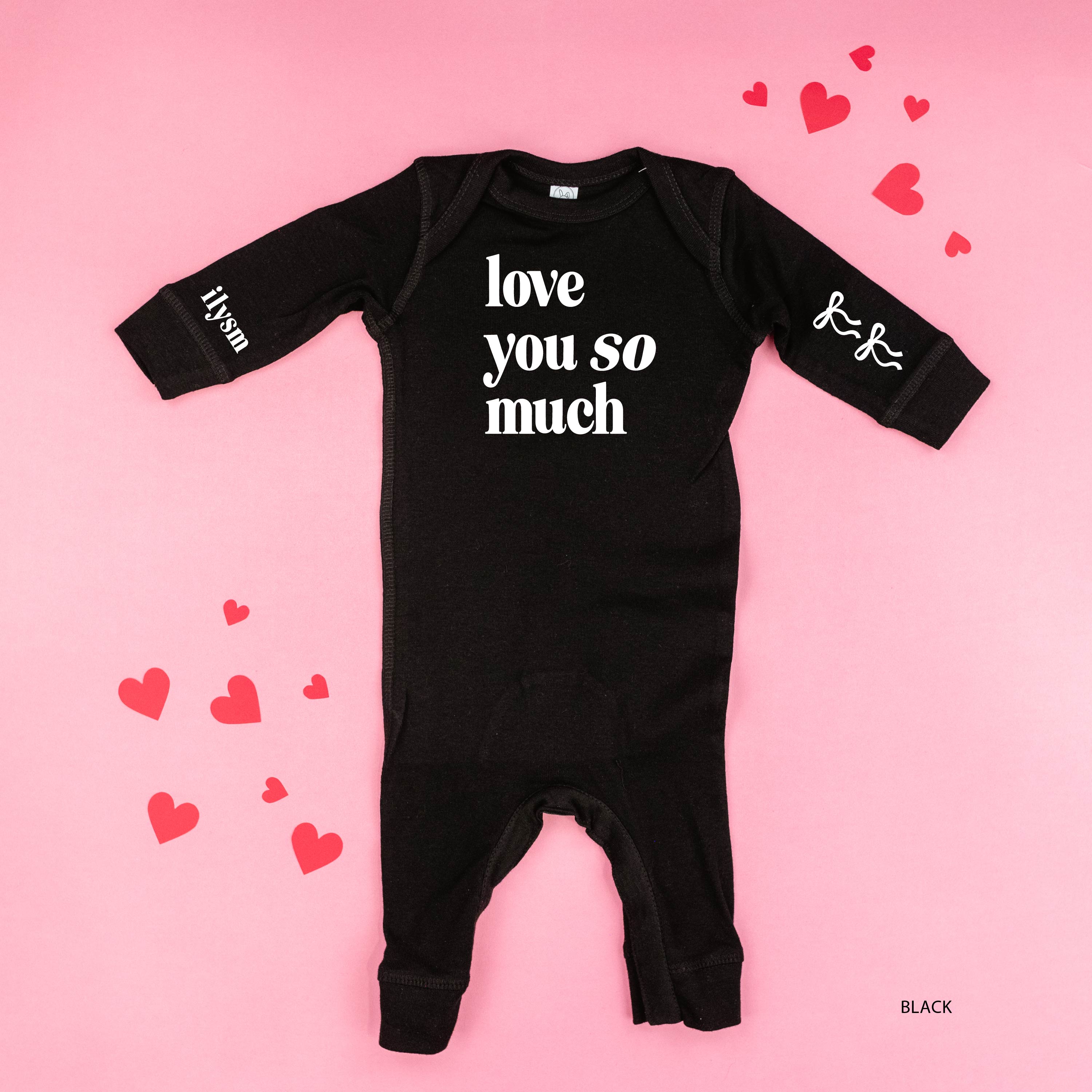 Love You So Much - ILYSM (w&sd) - Baby Sleeper Little Mama Shirt Shop