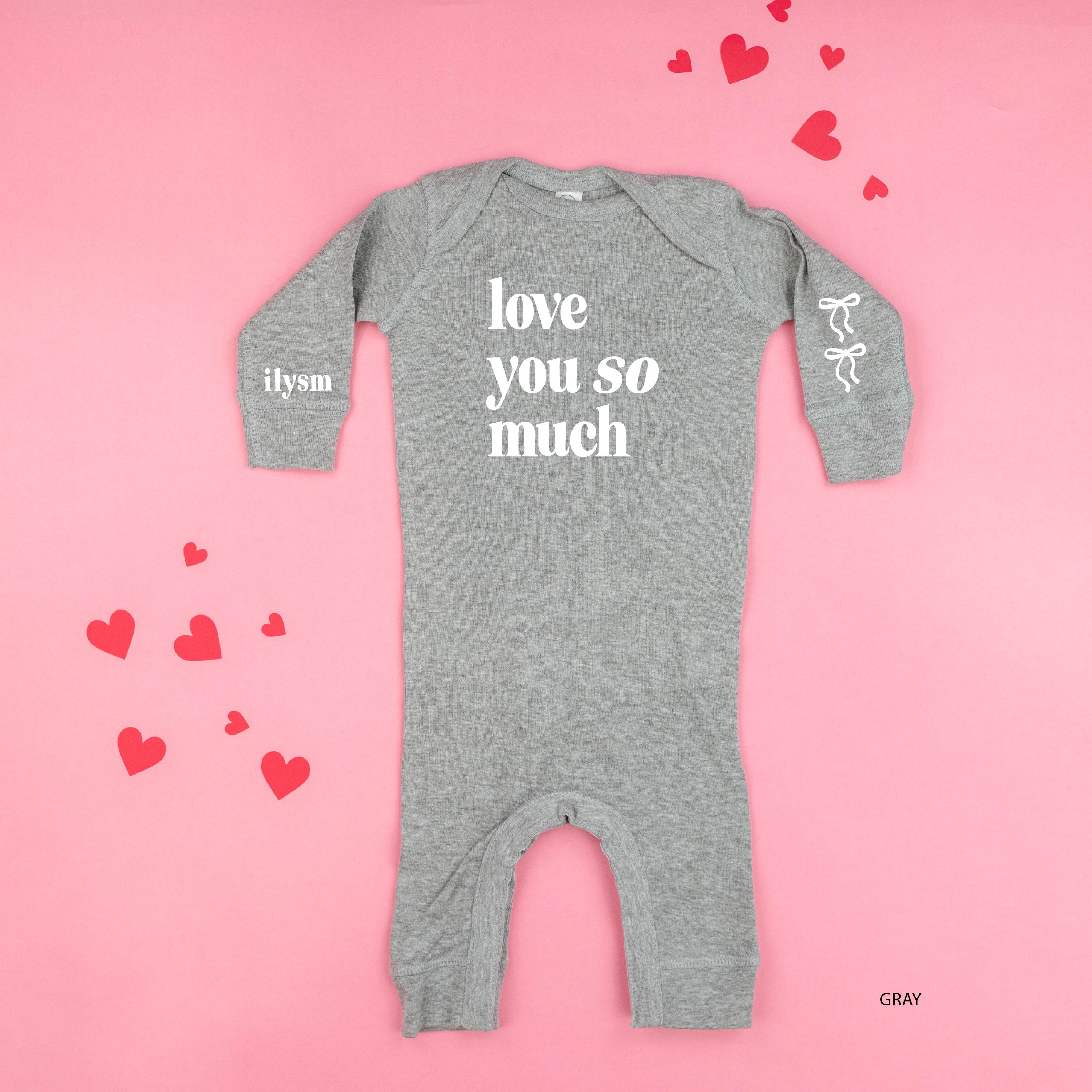 Love You So Much - ILYSM (w&sd) - Baby Sleeper Little Mama Shirt Shop