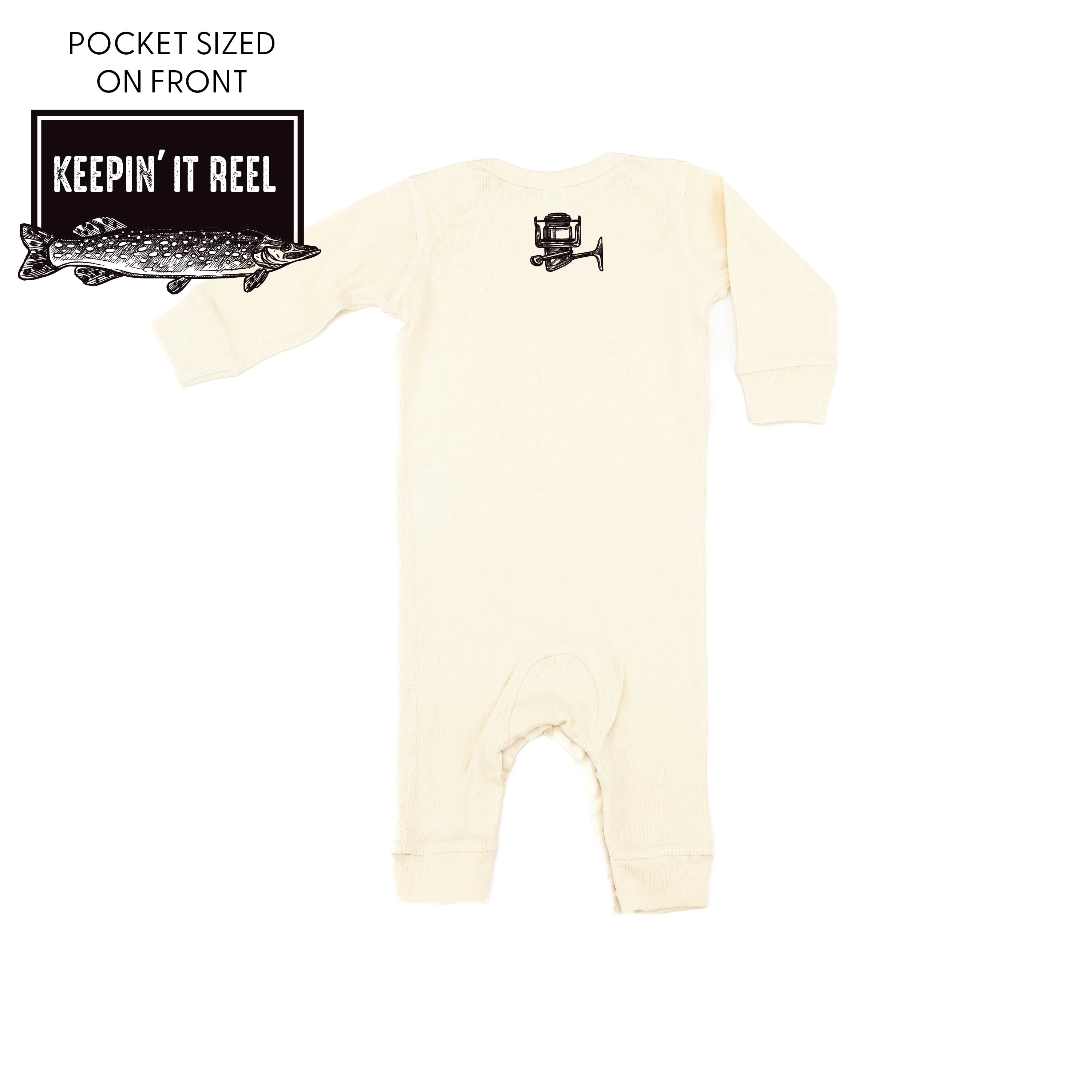 Keepin' It Reel - Fishing Reel (pf&b) - Baby Sleeper Little Mama Shirt Shop