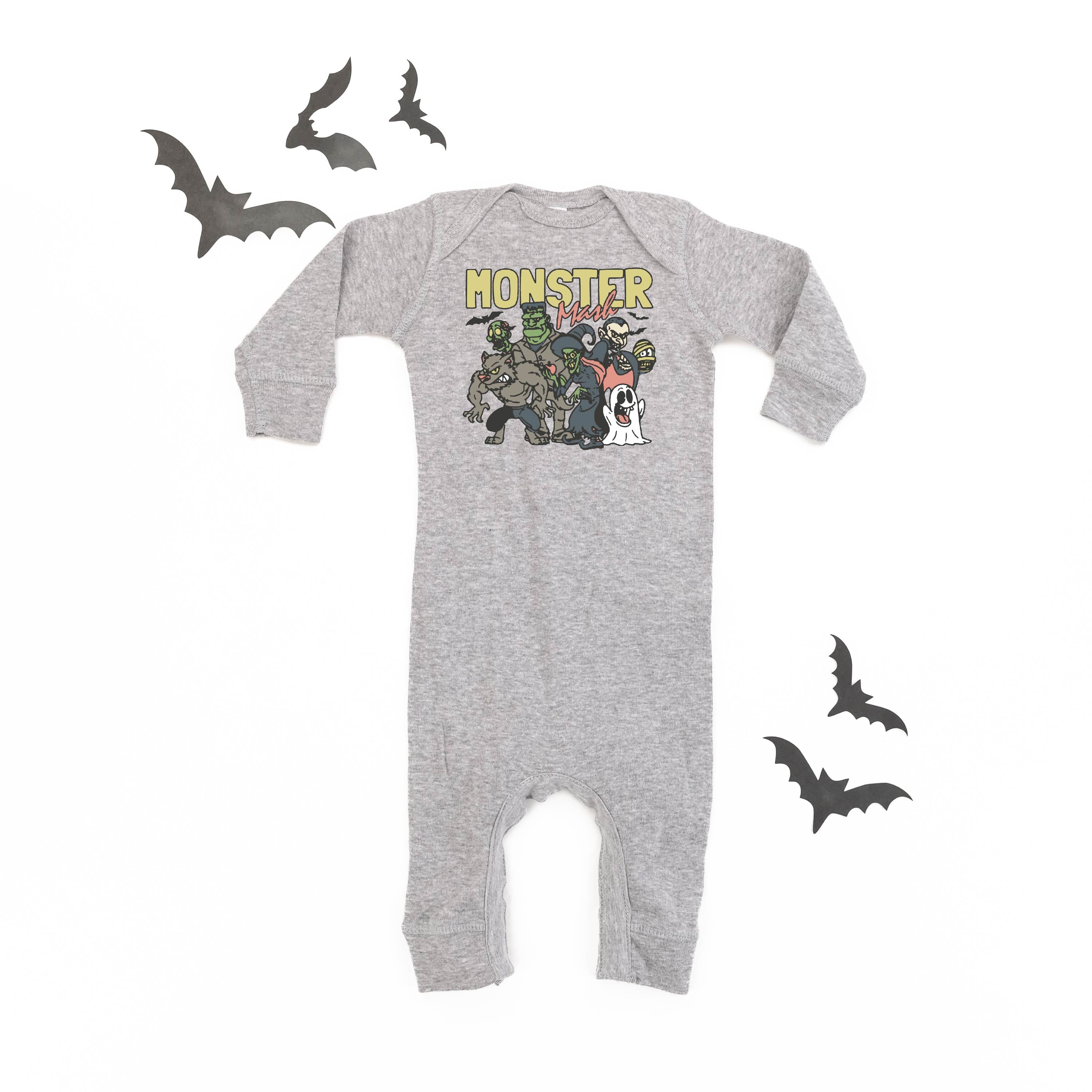 Monster Mash - One Piece Baby Sleeper Little Mama Shirt Shop