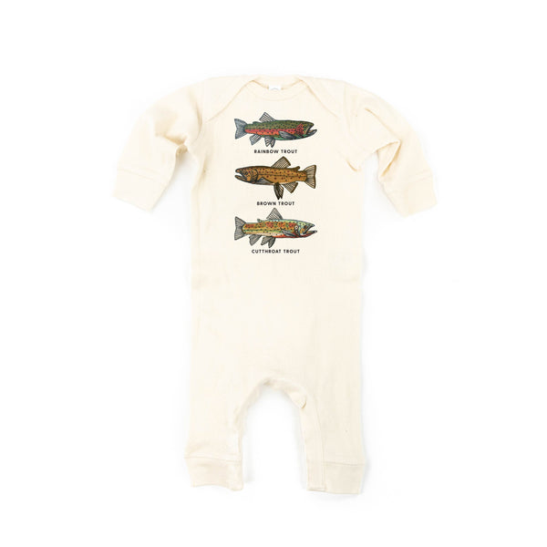 Trout Chart - Hand Drawn - One Piece Baby Sleeper