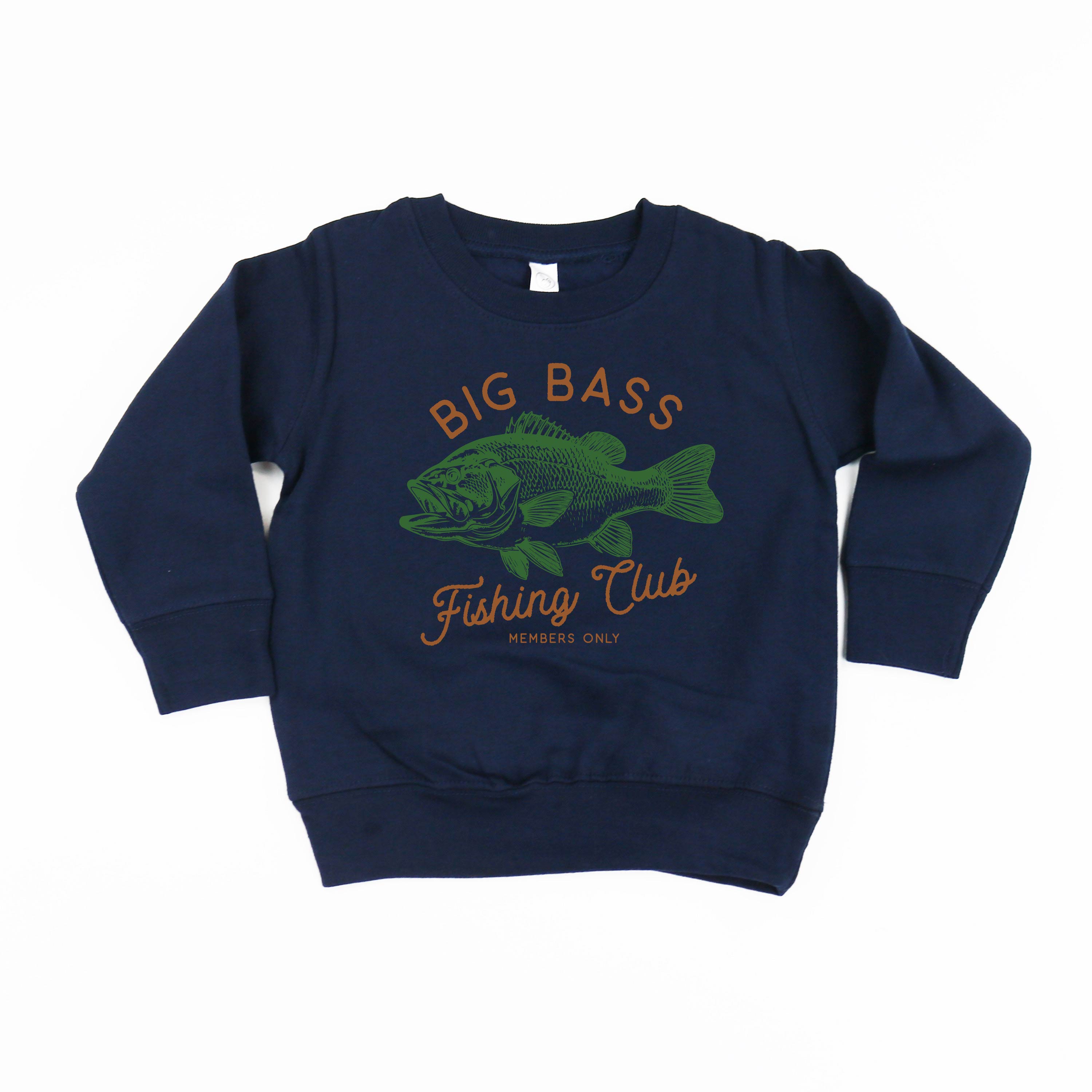 Big Bass Fishing Club - Child Sweater Little Mama Shirt Shop