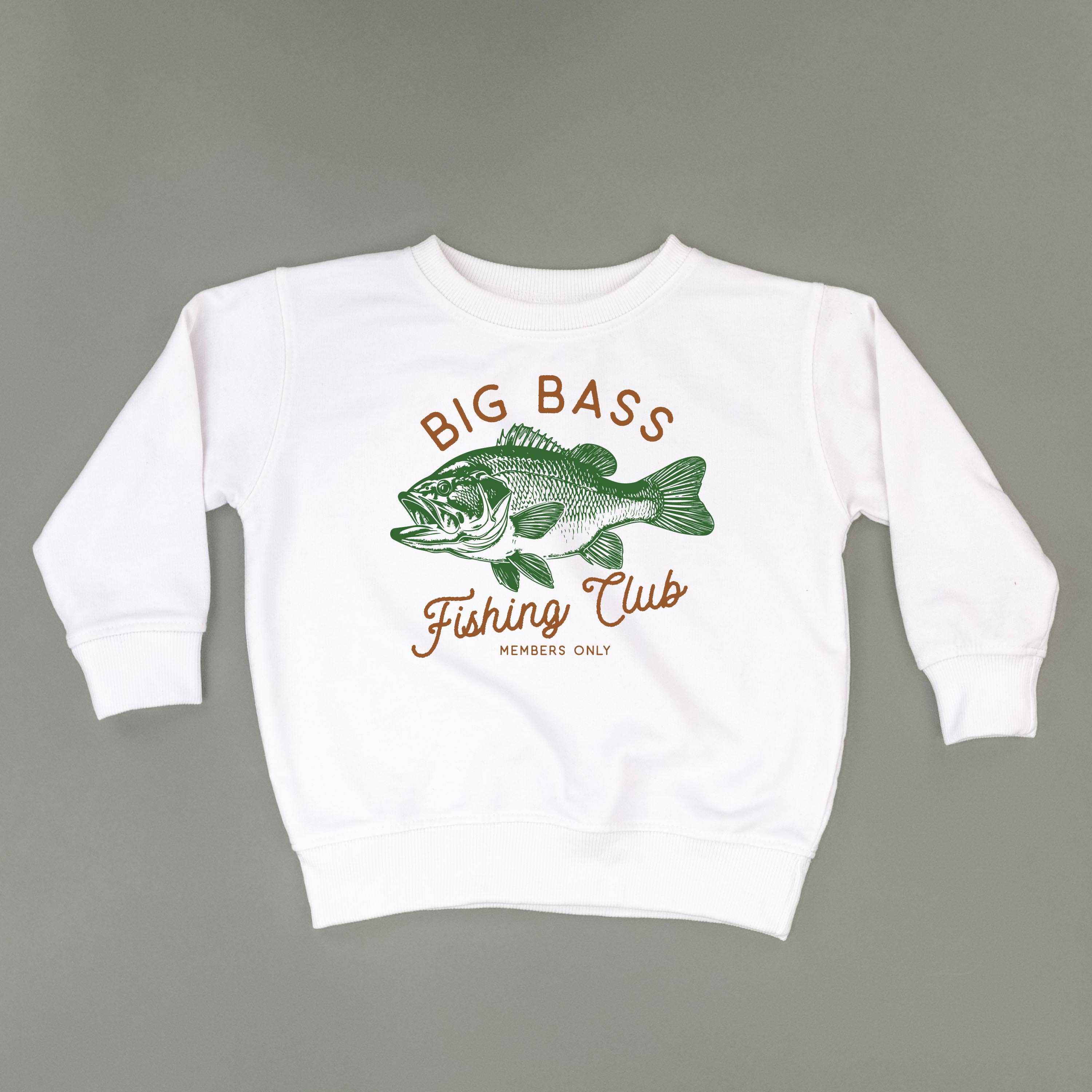 Big Bass Fishing Club - Child Sweater Little Mama Shirt Shop