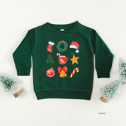 Classic Watercolor Christmas - Child Sweater Little Mama Shirt Shop