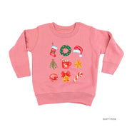 Classic Watercolor Christmas - Child Sweater Little Mama Shirt Shop