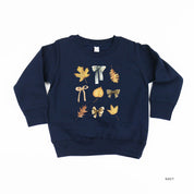Dainty Bows and Leaves - Child Sweater Little Mama Shirt Shop