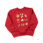 Dainty Bows and Leaves - Child Sweater Little Mama Shirt Shop