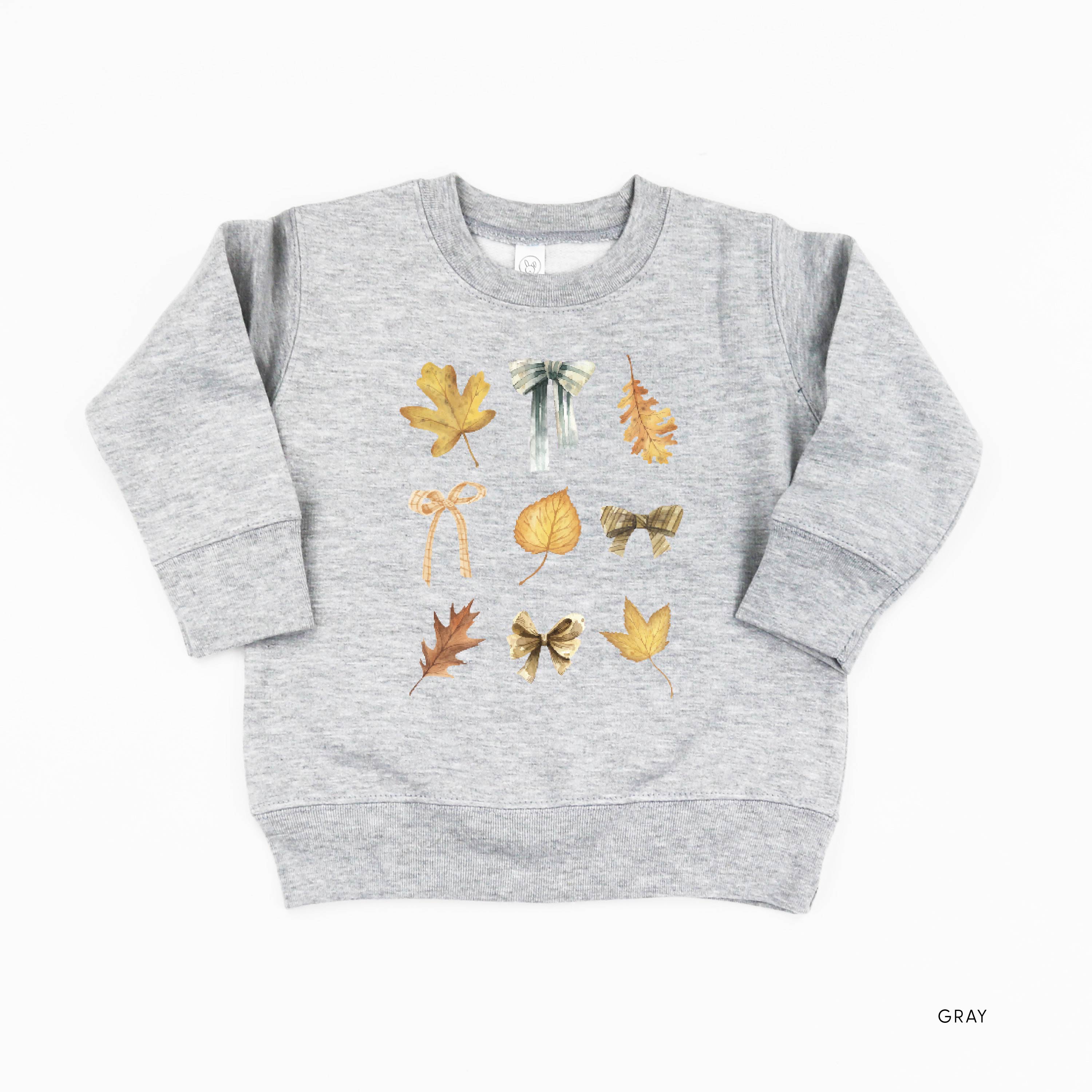 Dainty Bows and Leaves - Child Sweater Little Mama Shirt Shop