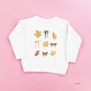 Dainty Bows and Leaves - Child Sweater Little Mama Shirt Shop