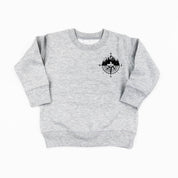 Fishing Compass - Fishing Scene (pf&b) - Child Sweater Little Mama Shirt Shop