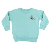 Fishing Skelly - Never Give Up (pf&b) - Child Sweater Little Mama Shirt Shop