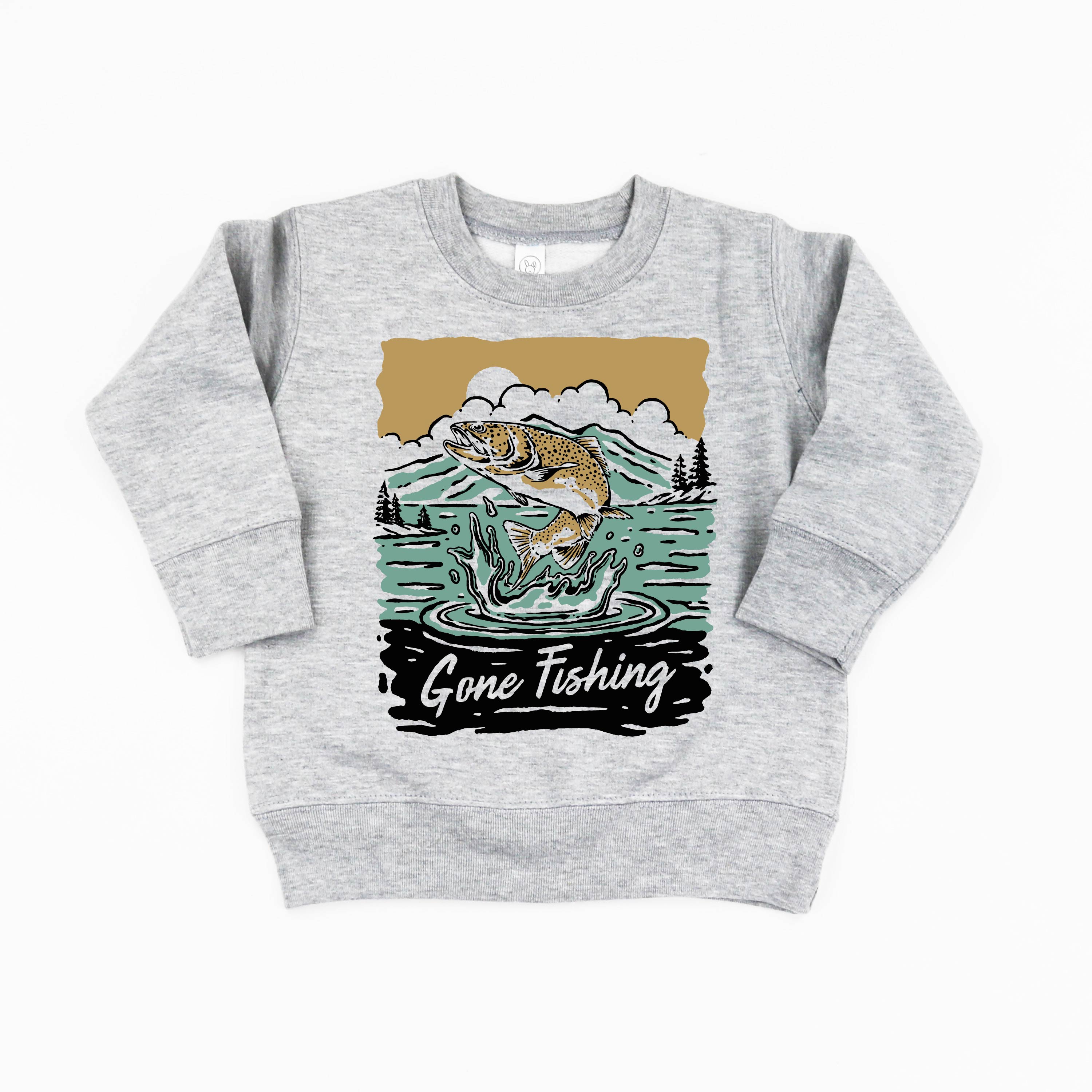 Gone Fishing - Child Sweater Little Mama Shirt Shop