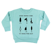Good Things Come to Those Who Bait - Child Sweater Little Mama Shirt Shop