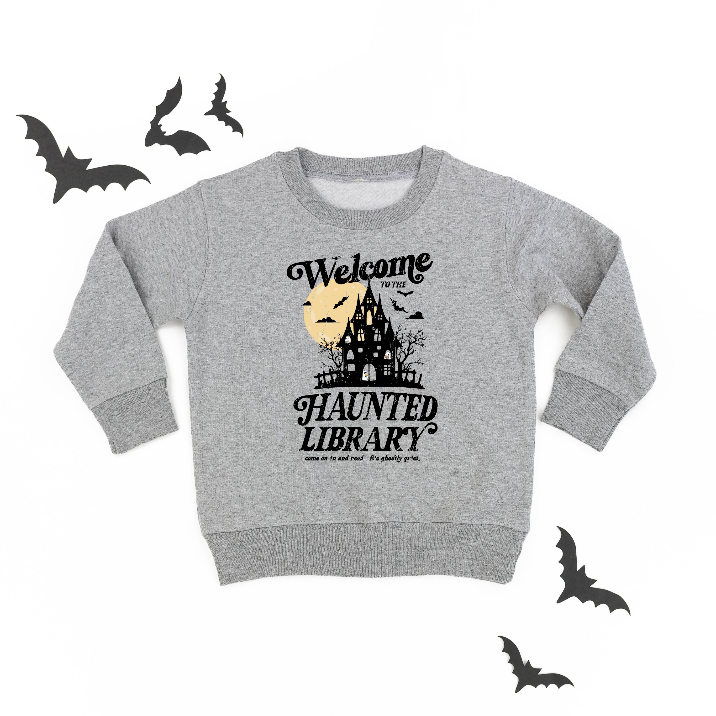 Haunted Library - Child Sweater Little Mama Shirt Shop