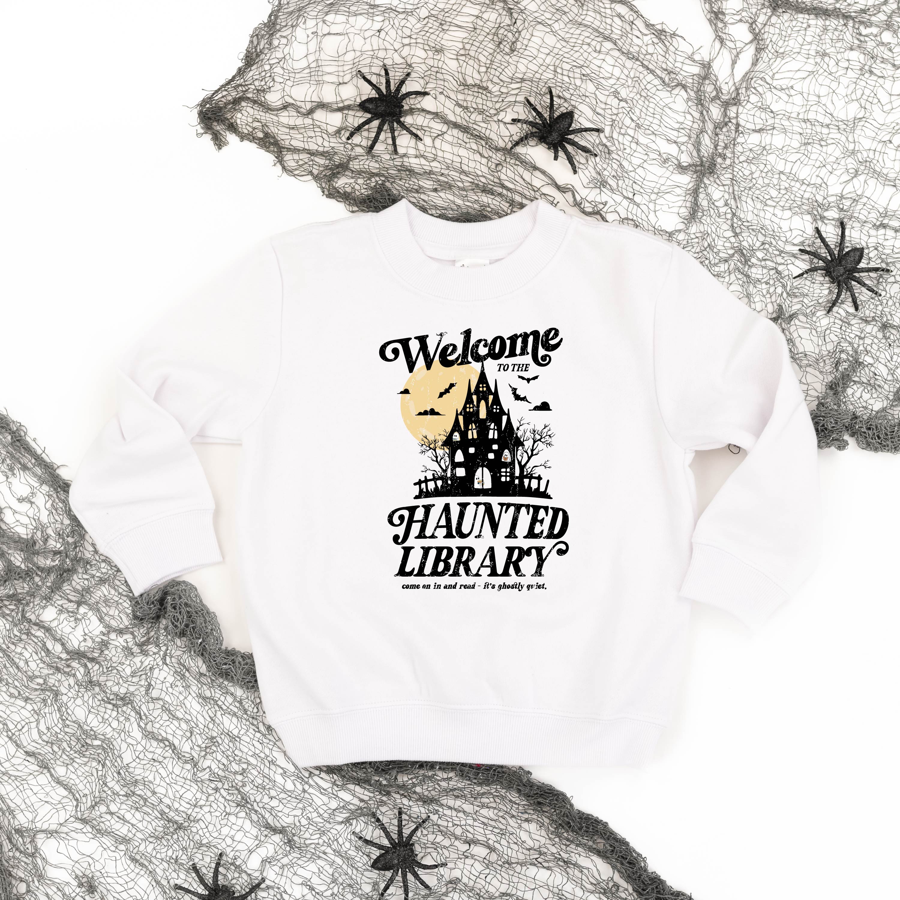 Haunted Library - Child Sweater Little Mama Shirt Shop