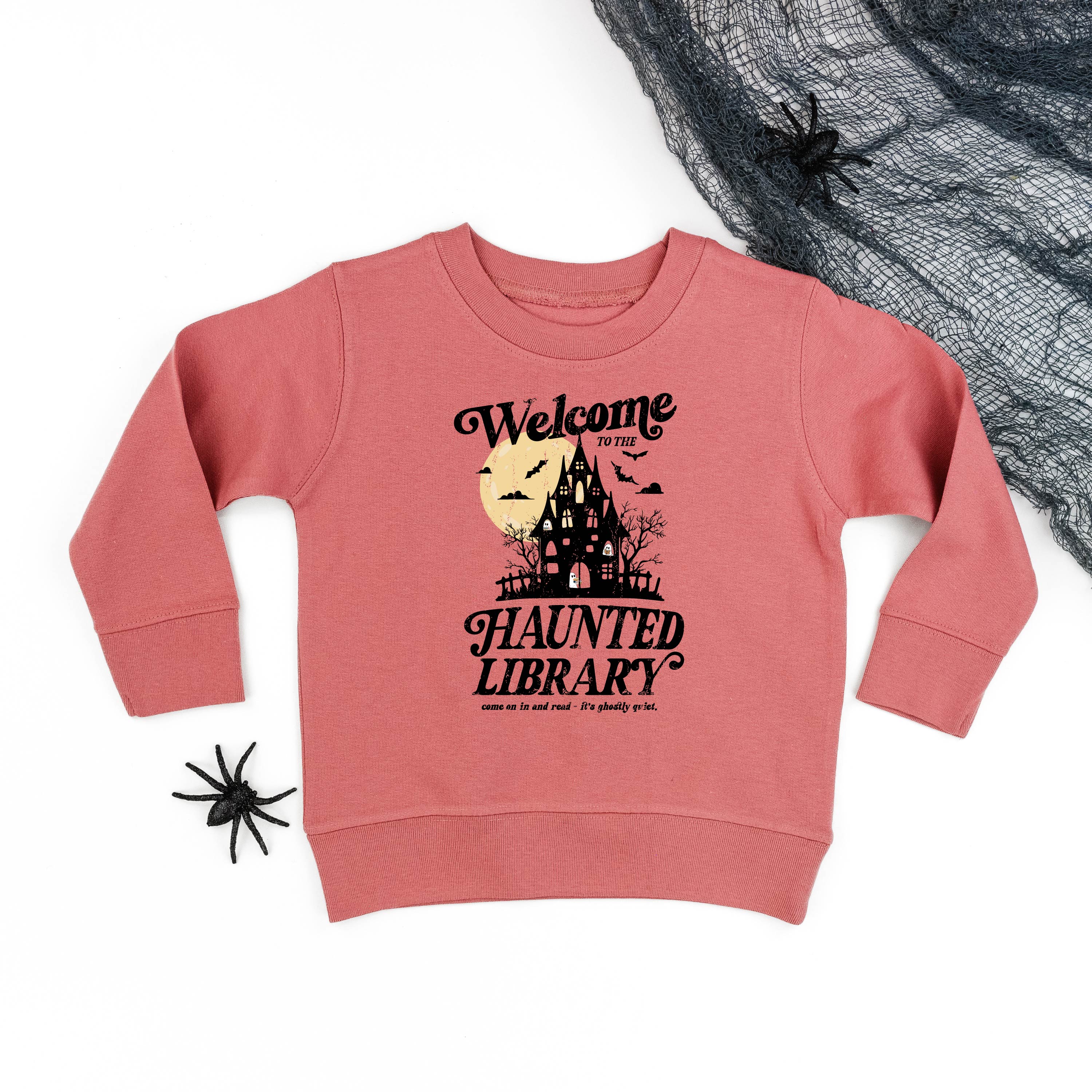 Haunted Library - Child Sweater Little Mama Shirt Shop
