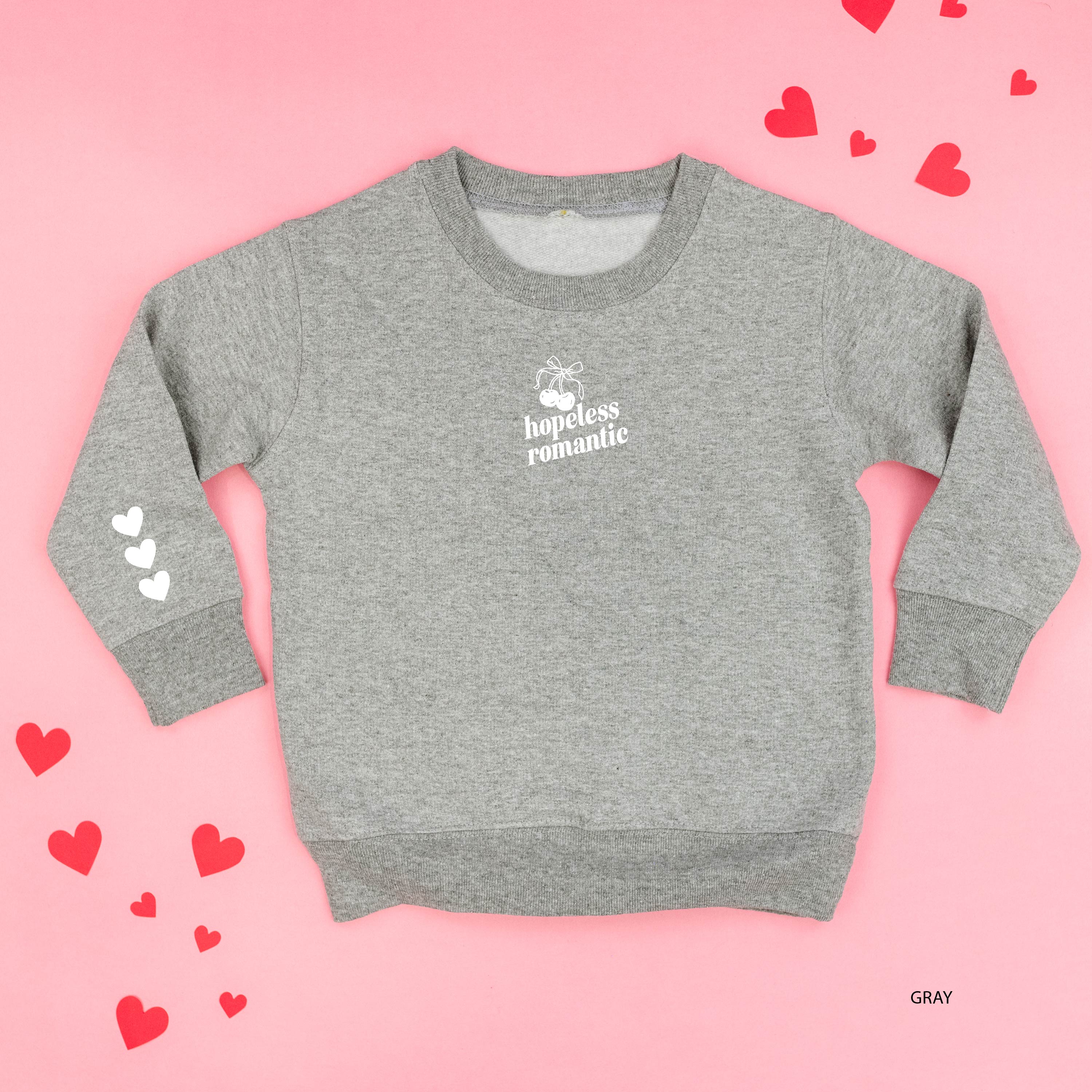 Hopeless Romantic (center&sd) - Child Sweater Little Mama Shirt Shop