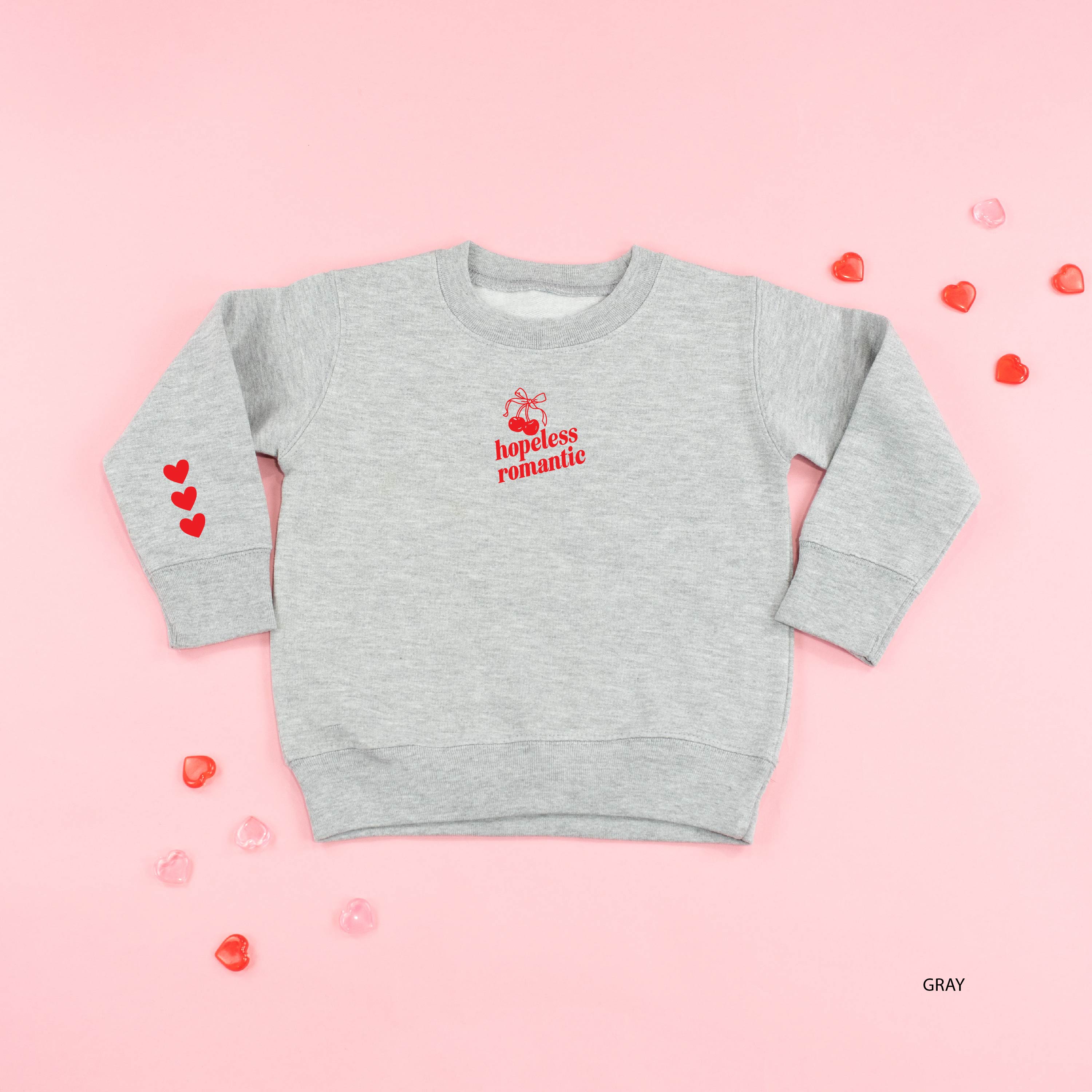 Hopeless Romantic (center&sd) - Child Sweater Little Mama Shirt Shop