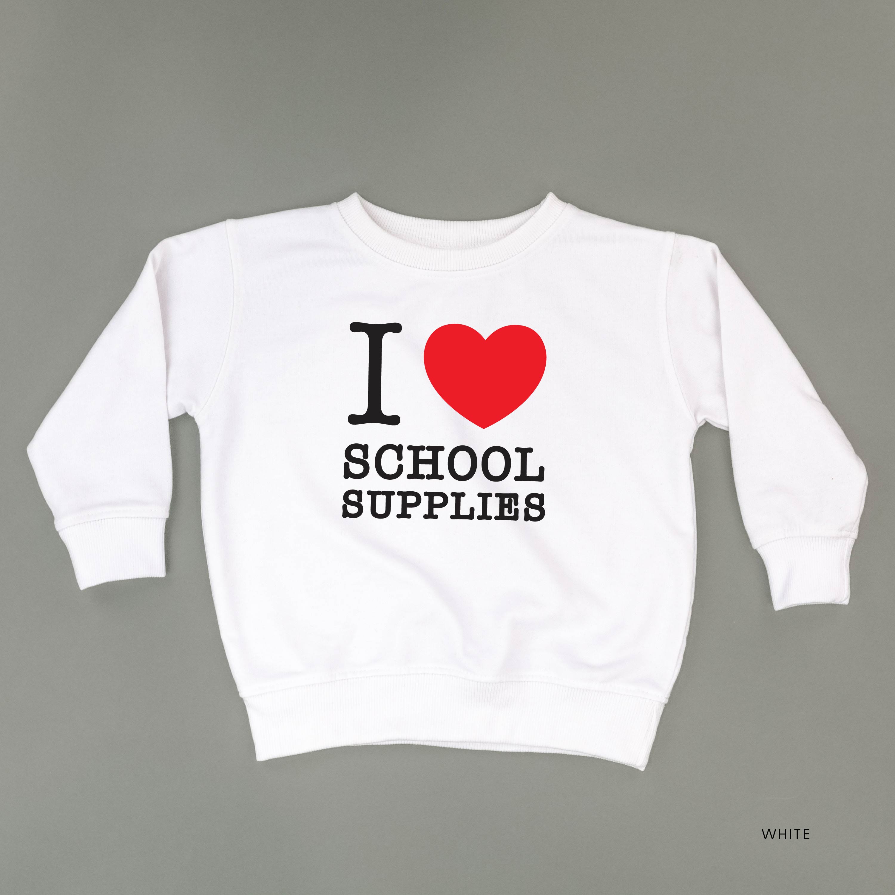 I ♥ School Supplies - Child Sweater Little Mama Shirt Shop