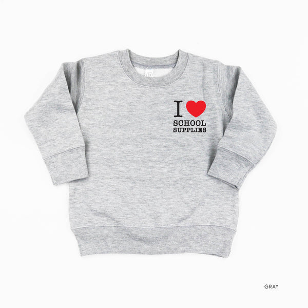 I ♥ School Supplies - Child Sweater