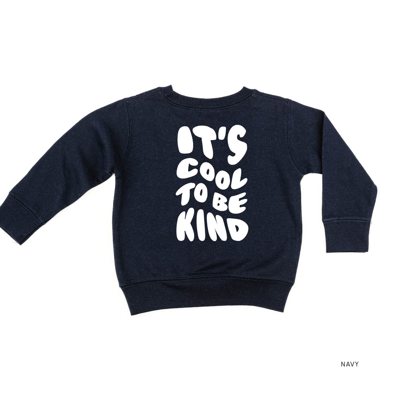 Be Kind Bruh Pocket Design on Front w/ It's Cool to Be Kind on Back - Child Sweater