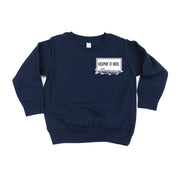 Keepin' It Reel - Fishing Reel (pf&b) - Child Sweater Little Mama Shirt Shop