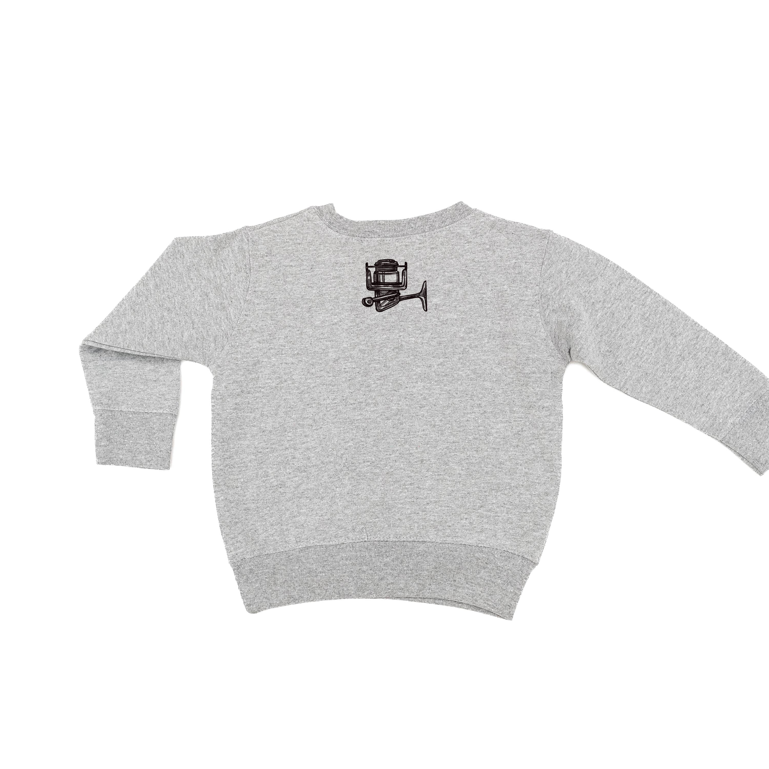 Keepin' It Reel - Fishing Reel (pf&b) - Child Sweater Little Mama Shirt Shop