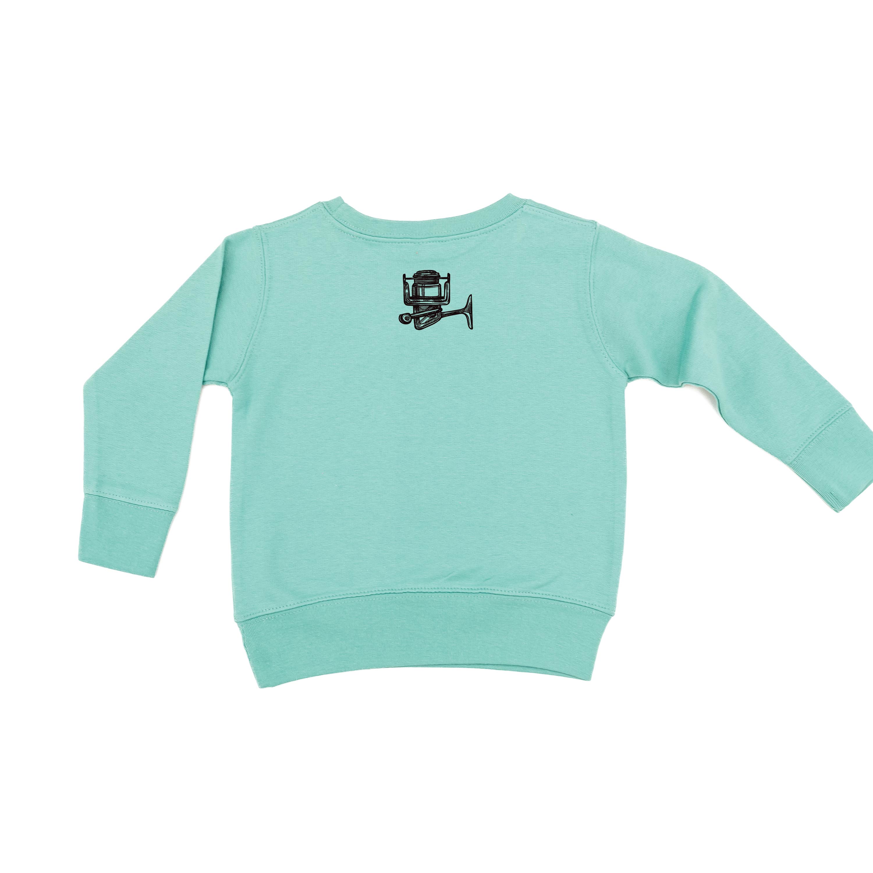 Keepin' It Reel - Fishing Reel (pf&b) - Child Sweater Little Mama Shirt Shop