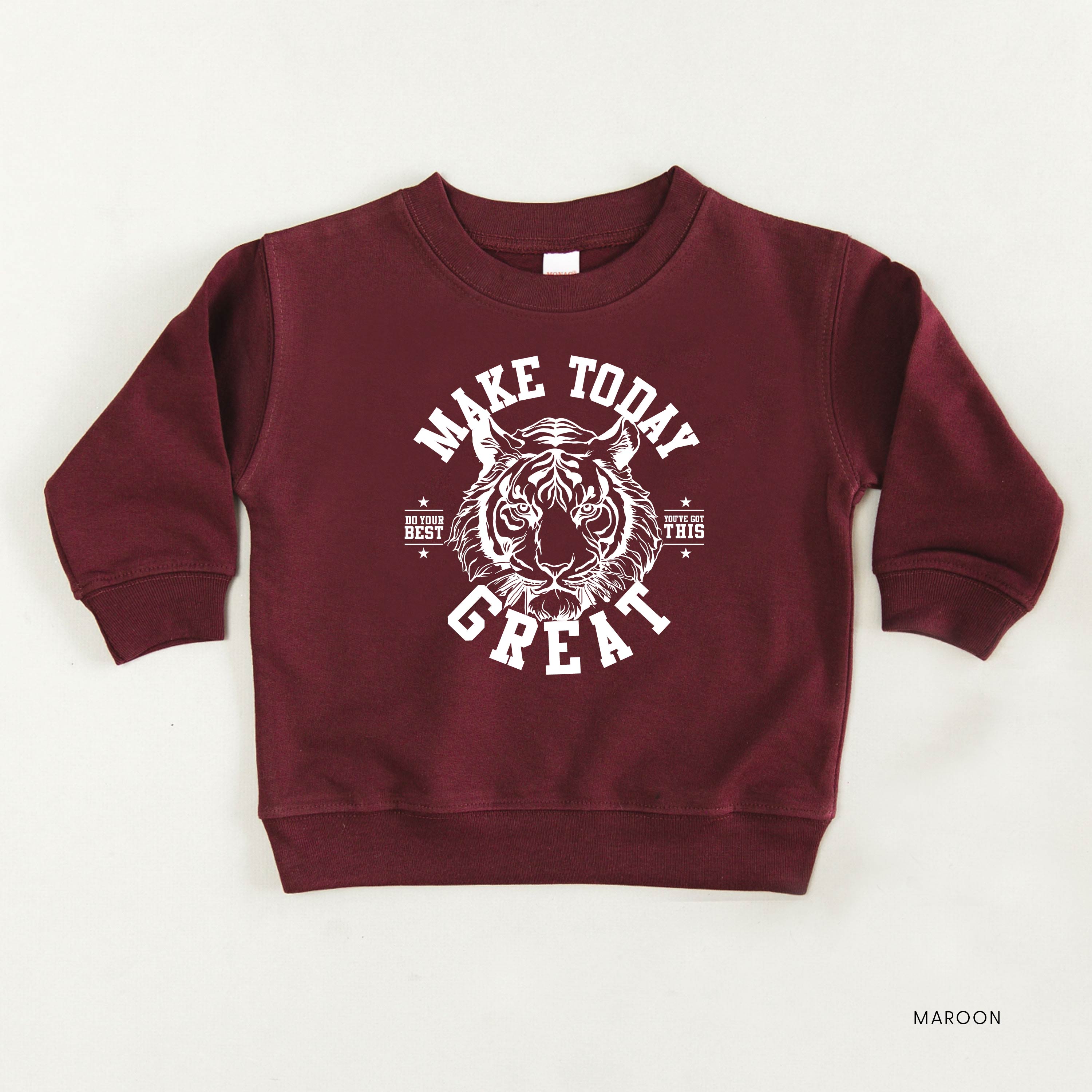 Make Today Great - TIGER - Child Sweater Little Mama Shirt Shop