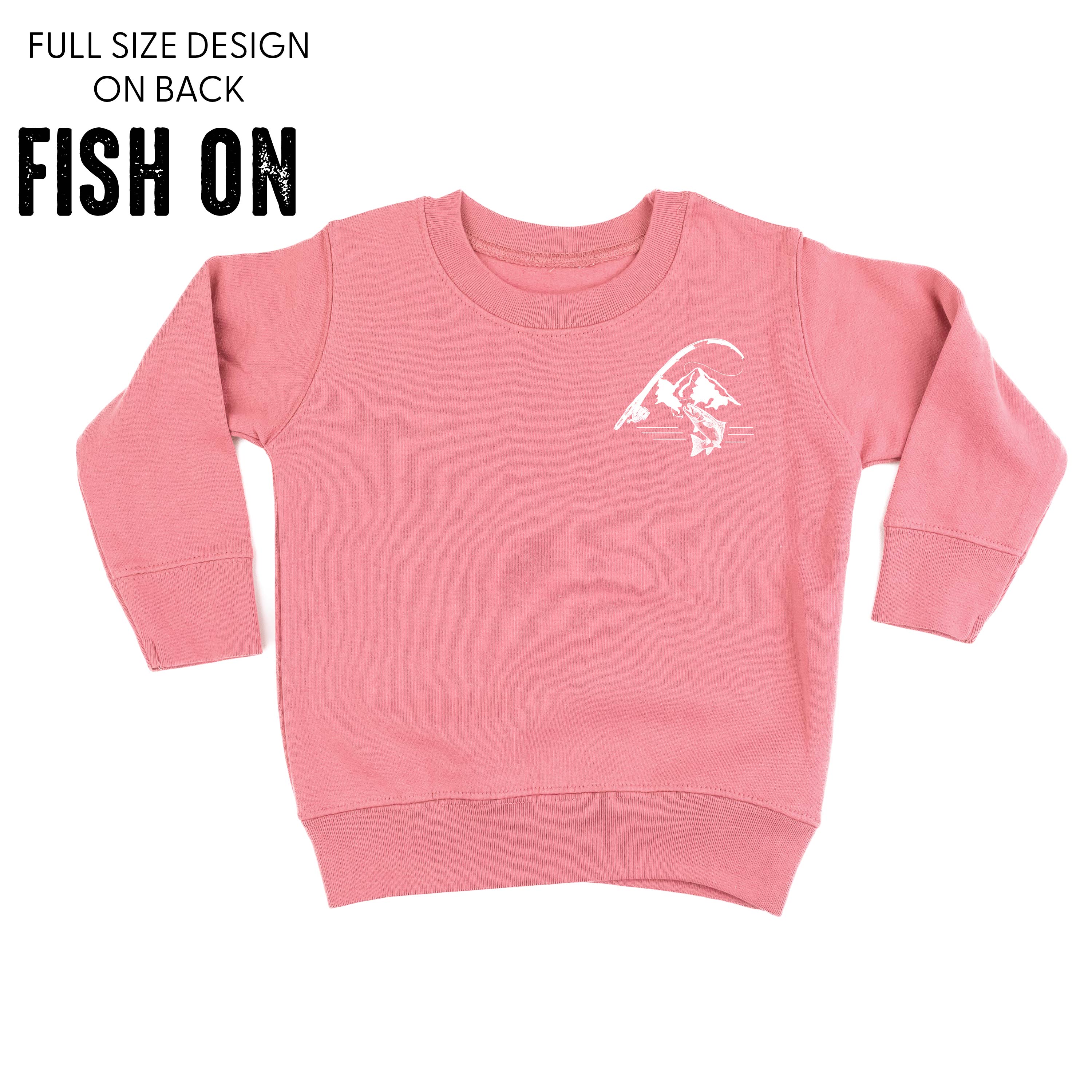Mountain Fish & Pole - Fish On (pf&b) - Child Sweater Little Mama Shirt Shop
