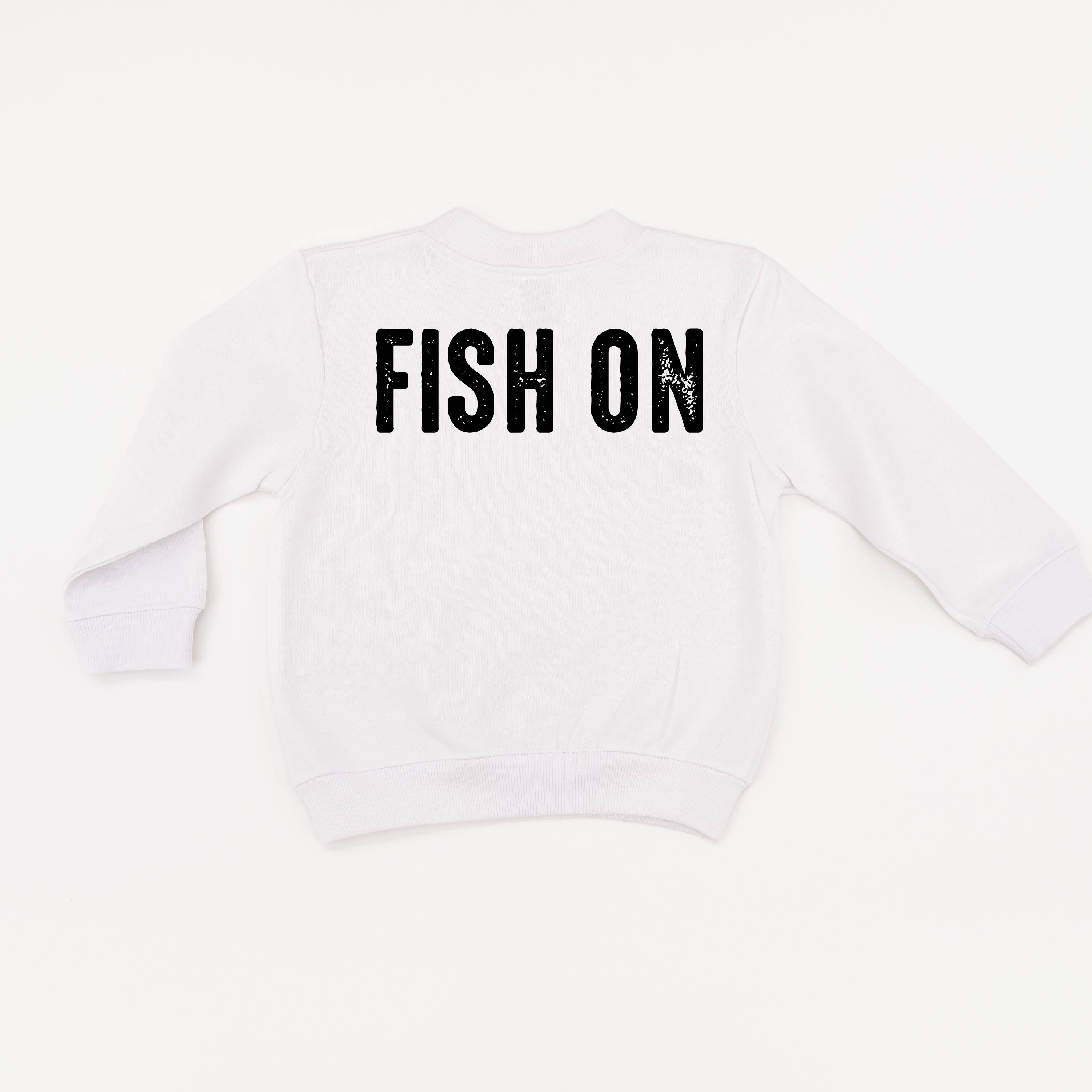 Mountain Fish & Pole - Fish On (pf&b) - Child Sweater Little Mama Shirt Shop
