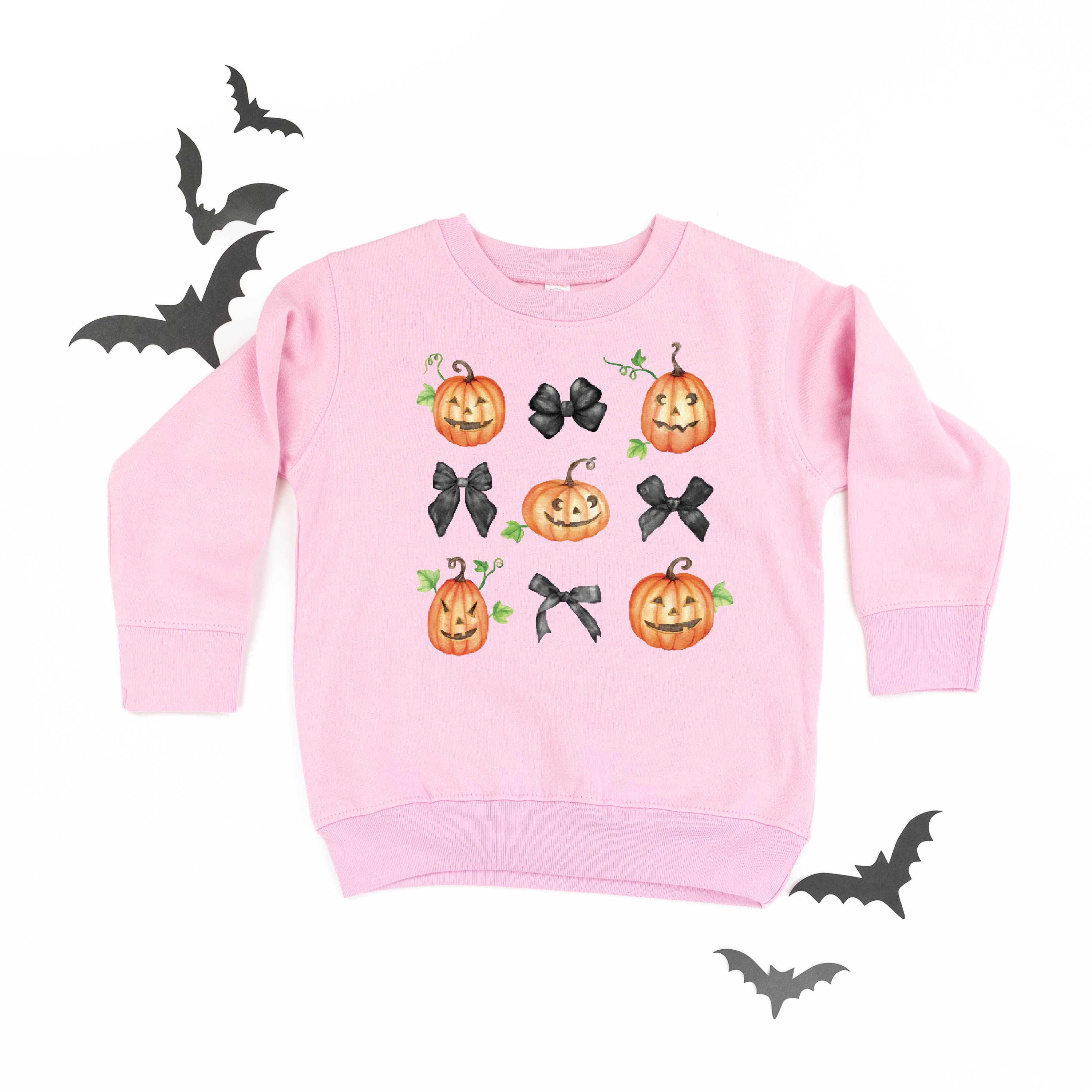 Pumpkins-n-Bows - Child Sweater Little Mama Shirt Shop