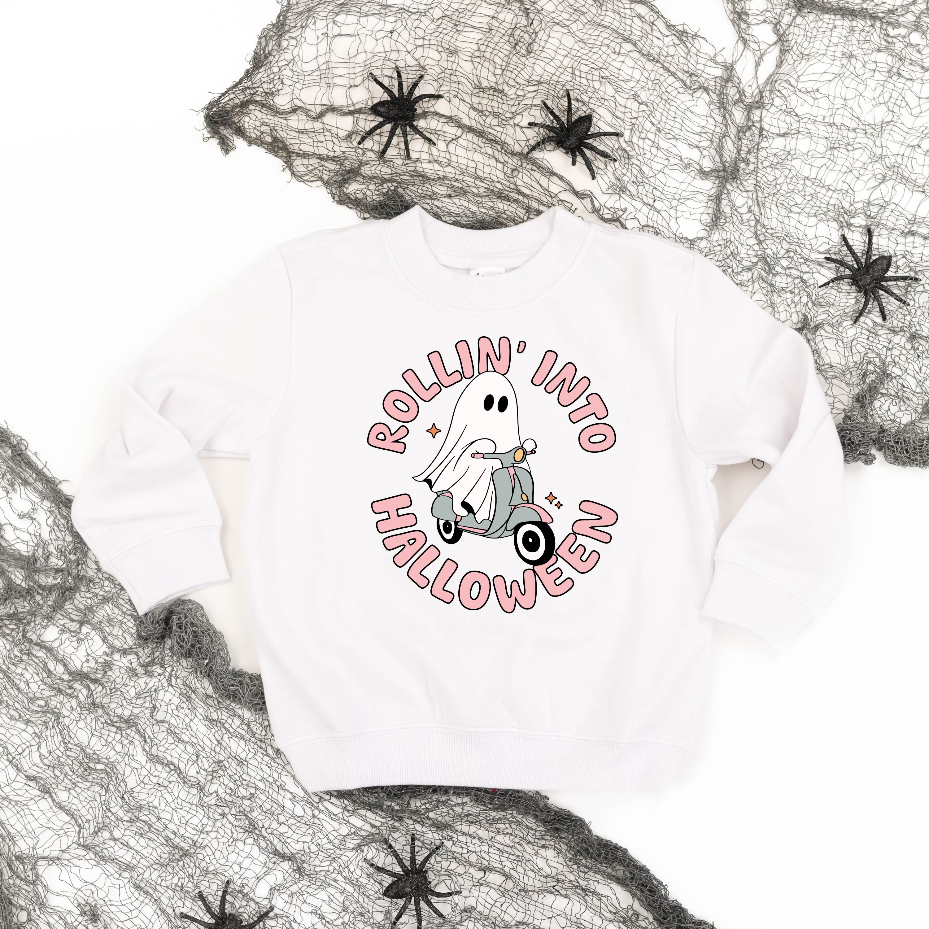 Rollin' Into Halloween - Child Sweater Little Mama Shirt Shop