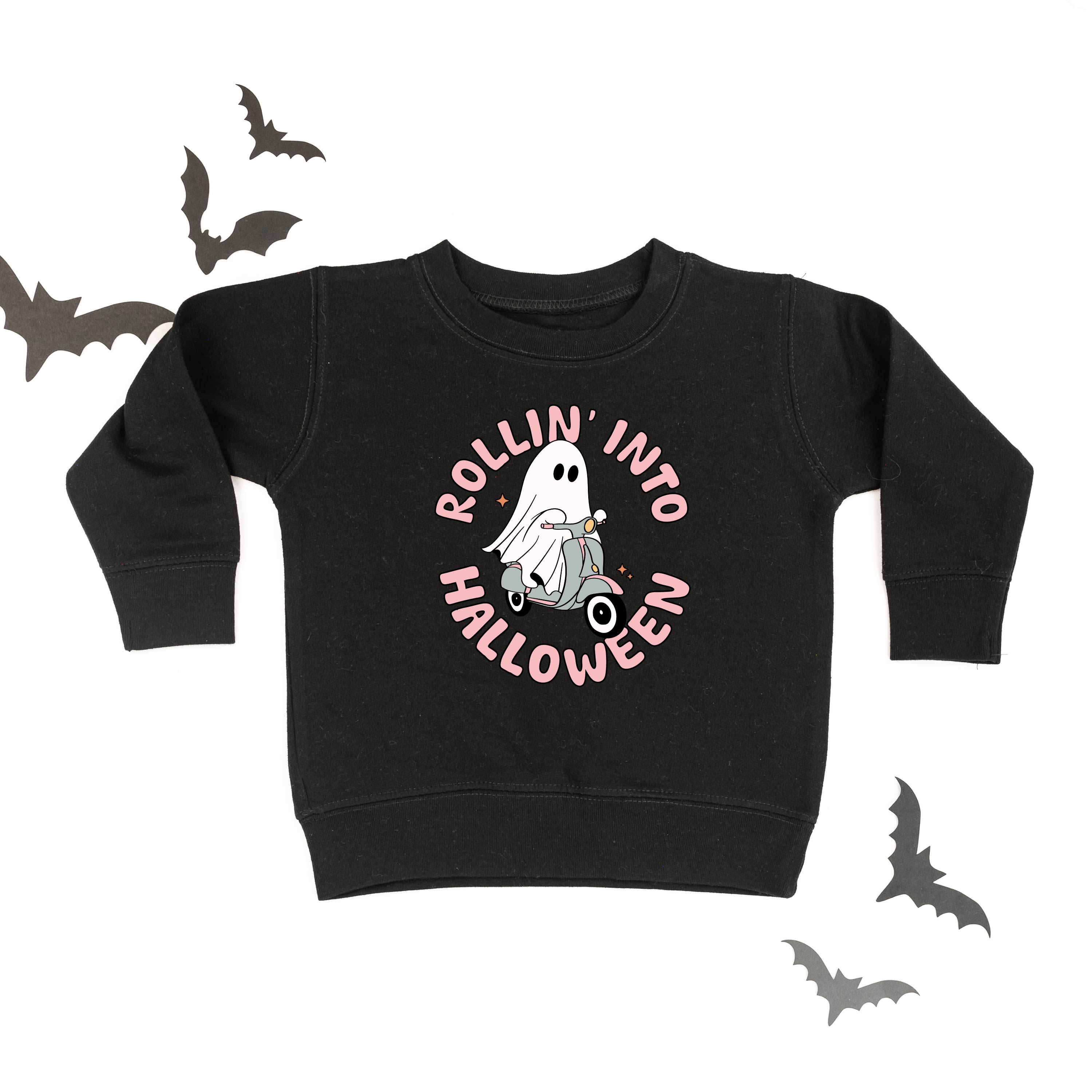 Rollin' Into Halloween - Child Sweater Little Mama Shirt Shop