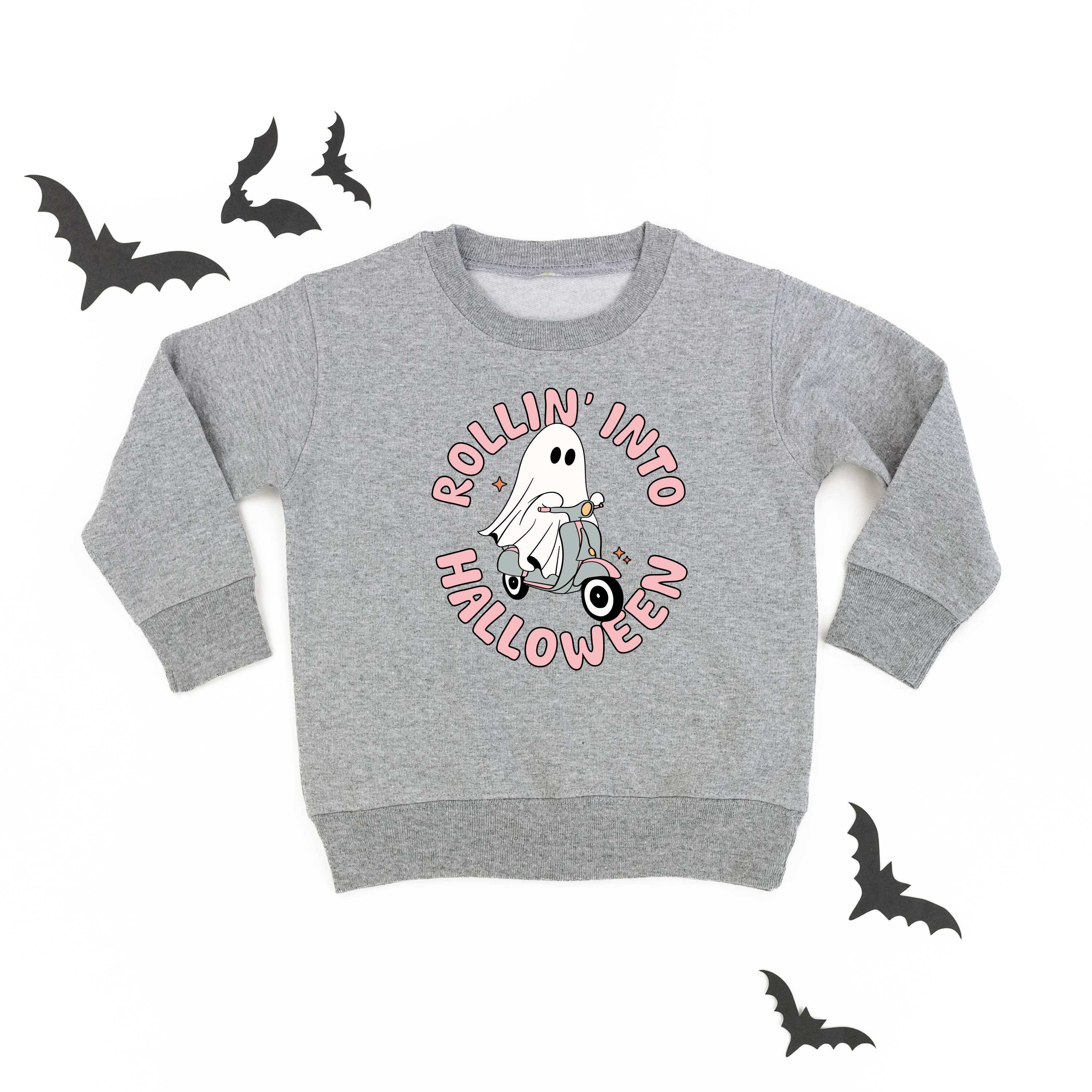 Rollin' Into Halloween - Child Sweater Little Mama Shirt Shop